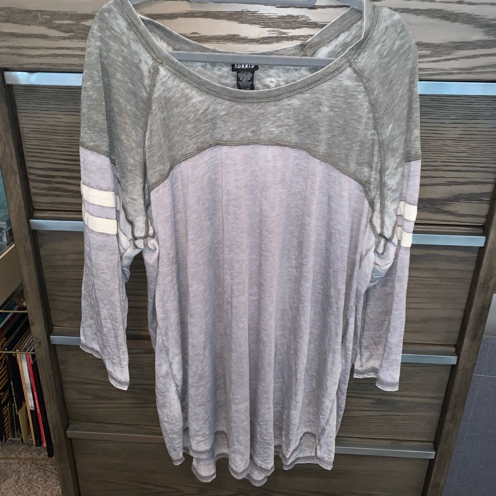 Torrid 3XL 3/4th sleeve Top